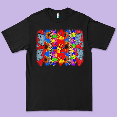 Autism Brushstrokes Premium Tee Designed By Cowgirlartshop