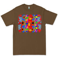 Cacao Autism brushstrokes Premium Tee - CowGirlArtShop