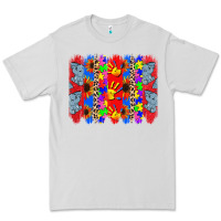 Dove Grey Autism brushstrokes Premium Tee - CowGirlArtShop