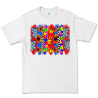 White Autism brushstrokes Premium Tee - CowGirlArtShop
