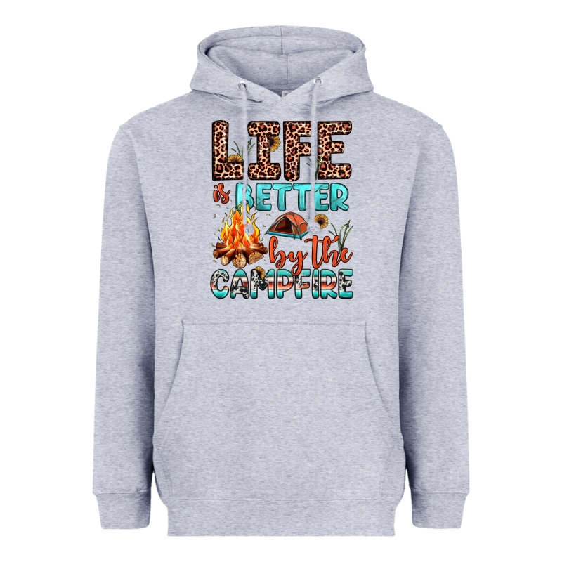Life Is Better By The Campfire Heavyweight Hoodie by JahusDesignShop | Teevron