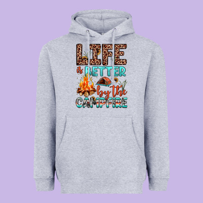 Life Is Better By The Campfire Heavyweight Hoodie Designed By Jahusdesignshop