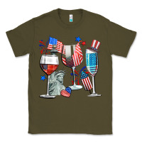 Army Green american wine Classic Tee - CowGirlArtShop