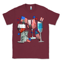 Burgundy american wine Classic Tee - CowGirlArtShop