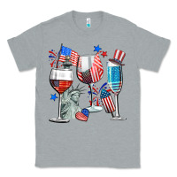 Heather Grey american wine Classic Tee - CowGirlArtShop