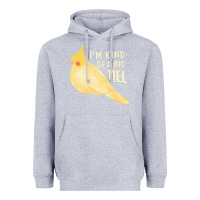 Heather Grey cockatiel t  shirt i’m kind of a big tiel t  shirt Heavyweight Hoodie - linhVisuals