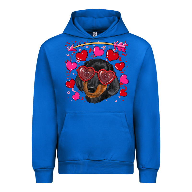 Valentine's Day  Dachshund Puppy Urban Hoodie by RanaPortraitStore | Teevron