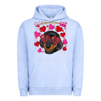 Pigment Grape Ice valentine's day  dachshund puppy Urban Hoodie - RanaPortraitStore