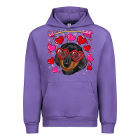 Tulip valentine's day  dachshund puppy Urban Hoodie - RanaPortraitStore