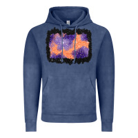 Vintage Denim halloween spider web background Vintage Hoodie - BundleAndBundleShop