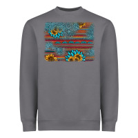 Storm sunflower gemstone serape background Heavyweight Sweatshirt - AdoDesignShop