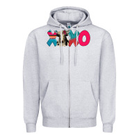 Heather Grey xoxo holstein cow Zipper Hoodie - AdoDesignShop