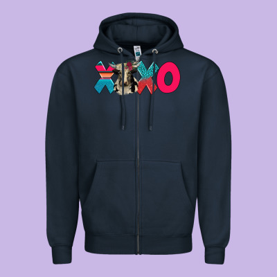 Xoxo Holstein Cow Zipper Hoodie Designed By Adodesignshop