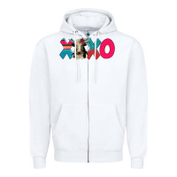 White xoxo holstein cow Zipper Hoodie - AdoDesignShop