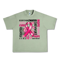 Oil Green survivor breast cancer ribbon Urban Heavy Tee - RanaPortraitStore