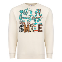 Sandshell it’s a beautiful day to smile Premium Sweatshirt - JahusDesignShop