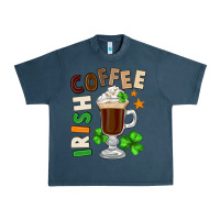 Midnight Navy Irish coffee St. Patrick's Day Urban Heavy Tee - FaDigitalArtStudio