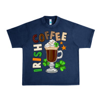 Navy Irish coffee St. Patrick's Day Urban Heavy Tee - FaDigitalArtStudio