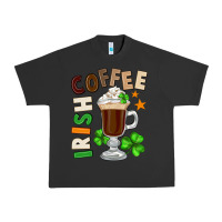 Pigment Black Irish coffee St. Patrick's Day Urban Heavy Tee - FaDigitalArtStudio