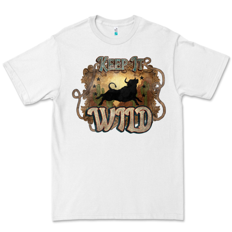 Keep It Wild Western Bull Premium Tee by HowdyJamesFarm | Teevron