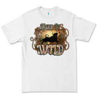 White Keep it wild western bull Premium Tee - HowdyJamesFarm