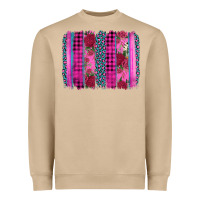 Valentine's Day Floral Leopard Brushstroke Heavyweight Sweatshirt | Teevron