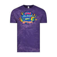 Cloud Purple Cure ableism not Autism Vintage Tee - FaDigitalArtStudio