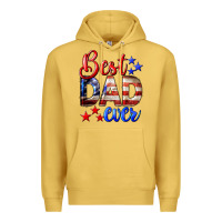 Antique Gold Best Dad Ever Premium Hoodie - LillyAllenDesigns