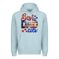 Blue Mist Best Dad Ever Premium Hoodie - LillyAllenDesigns