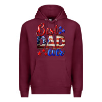 Burgundy Best Dad Ever Premium Hoodie - LillyAllenDesigns