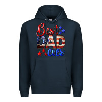 Navy Best Dad Ever Premium Hoodie - LillyAllenDesigns