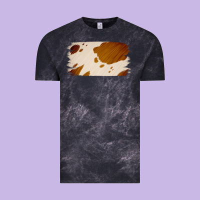 Cowhide Lightbrown Vintage Tee Designed By Jasminsmagicworld