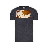 Vintage Black Cowhide Lightbrown Vintage Tee - Jasminsmagicworld