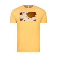 Vintage Mustard Cowhide Lightbrown Vintage Tee - Jasminsmagicworld
