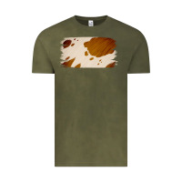 Vintage Olive Cowhide Lightbrown Vintage Tee - Jasminsmagicworld