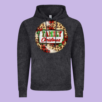 Family Christmas Vintage Hoodie Designed By Fadigitalartstudio