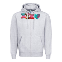 Heather Grey xoxo guarnsey cow Zipper Hoodie - AdoDesignShop