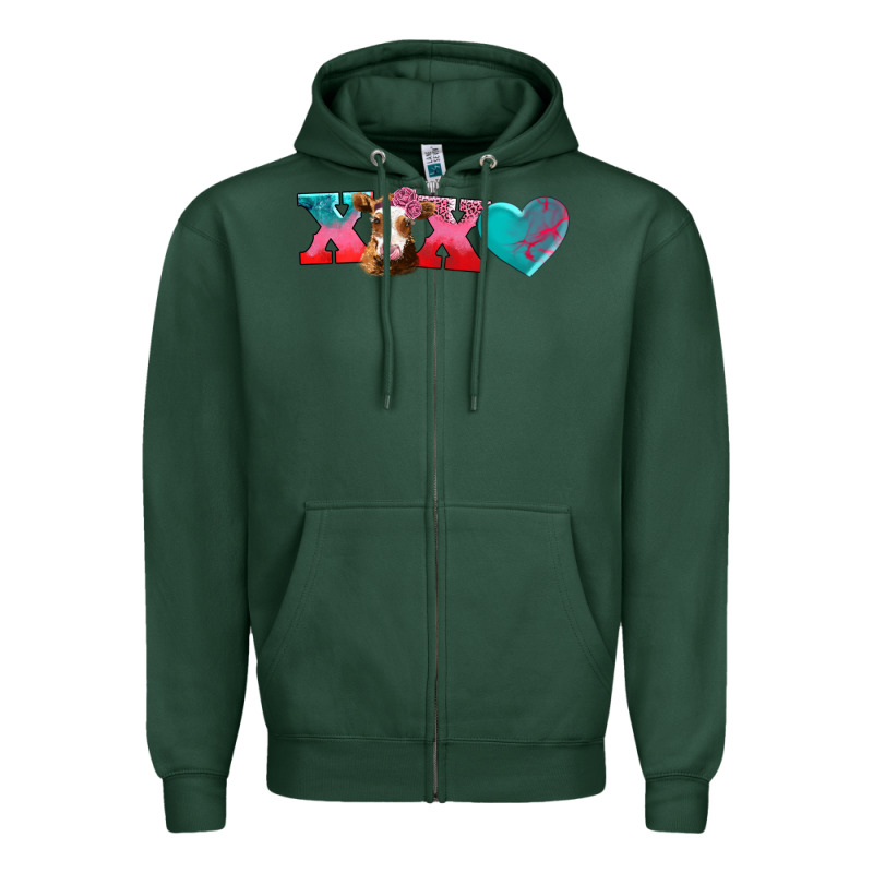 Xoxo Guarnsey Cow Zipper Hoodie by AdoDesignShop | Teevron