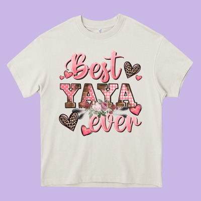 Best Yaya Ever Mother's Day Heavy Core Tee Designed By Cowgirlartshop