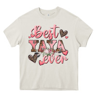 Cream best yaya ever mother's day Heavy Core Tee - CowGirlArtShop