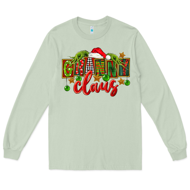 Christmas Granny Claus Long Sleeve Tee by FaDigitalArtStudio | Teevron