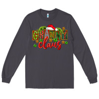 Smoke christmas granny claus Long Sleeve Tee - FaDigitalArtStudio