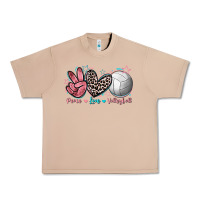 Burro Peace Love Volleyball Urban Heavy Tee - FaDigitalArtStudio