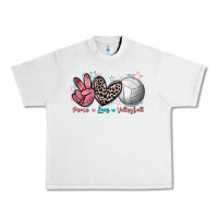 Lunar Rock Peace Love Volleyball Urban Heavy Tee - FaDigitalArtStudio