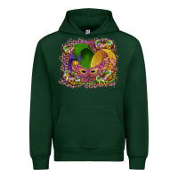 Forest Green mardi gras mask king cake Urban Hoodie - RanaPortraitStore