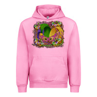 Fuchsia Pink mardi gras mask king cake Urban Hoodie - RanaPortraitStore
