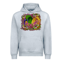 Heather Grey mardi gras mask king cake Urban Hoodie - RanaPortraitStore