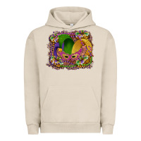 Pigment French Oak mardi gras mask king cake Urban Hoodie - RanaPortraitStore