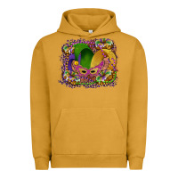 Mardi Gras Mask King Cake Urban Hoodie | Teevron