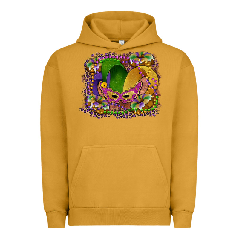 Mardi Gras Mask King Cake Urban Hoodie by RanaPortraitStore | Teevron